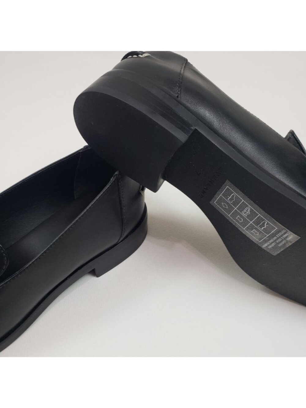 Everlane Modern Loafer Black Leather Women’s 7 Classic Minimalist Slip On - Picture 13 of 16
